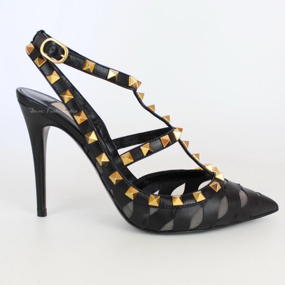 NEW VALENTINO GARAVANI Rockstud Leather Pumps - Picture 4 of 16